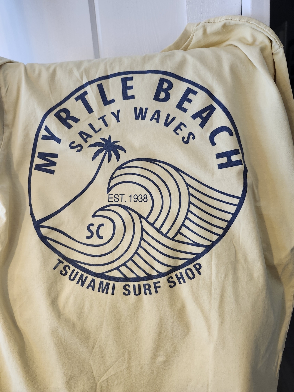 saltwater LUXE Yellow Myrtle Beach Graphic Tee - Picture 2 of 2